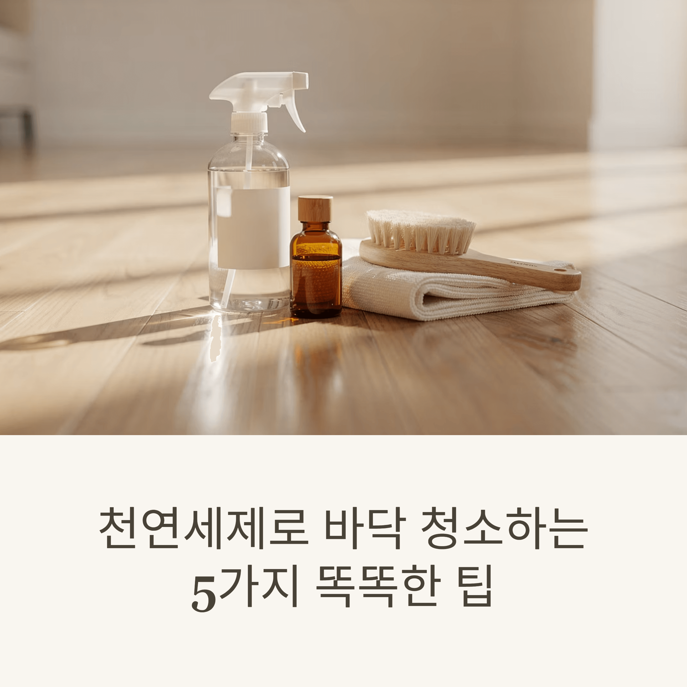천연세제로 바닥 청소하는 5가지 똑똑한 팁