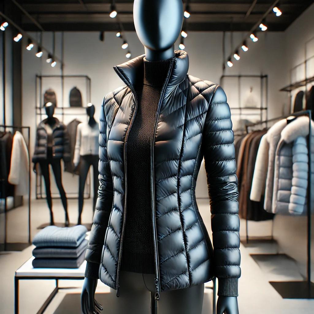 여성경량 롱패딩 슬림핏