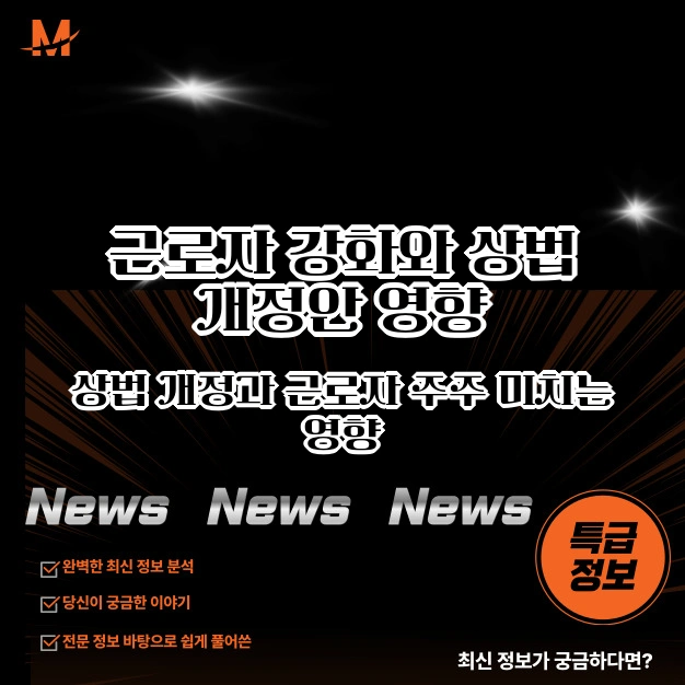 근로자 강화 상법 개정안