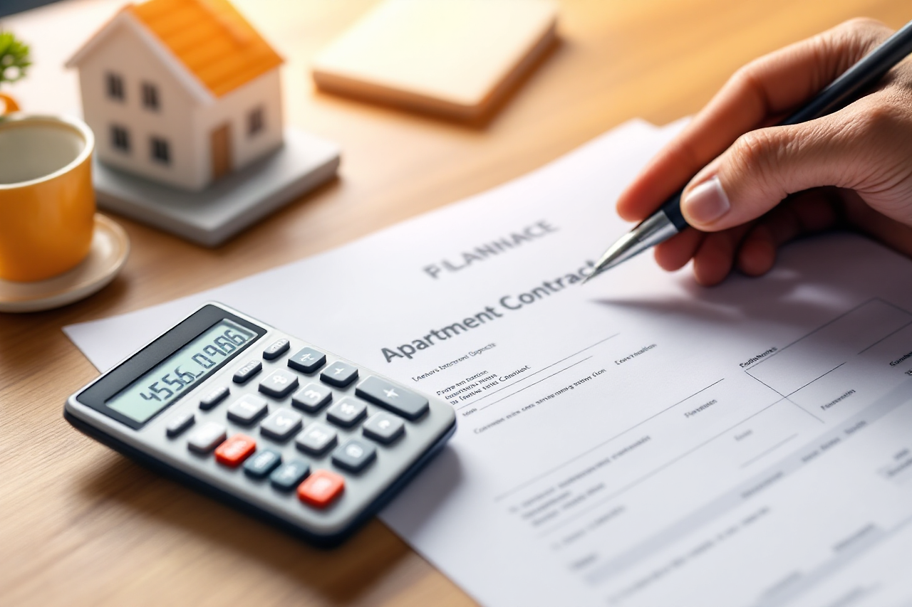 대출이자 계산 하는 모습