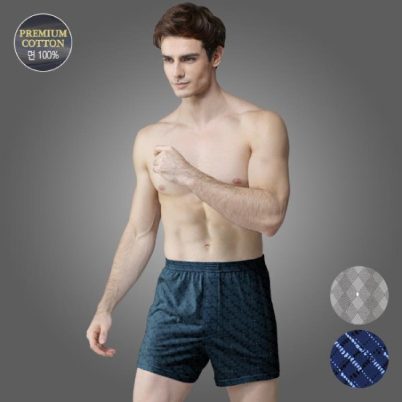 스페클로 드로우 순면 트렁크팬티 남성사각속옷 3종세트