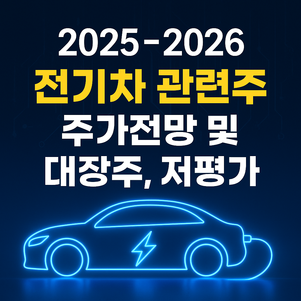 전기차 관련주 2025~2026 주가전망 및 대장주, 저평가 종목