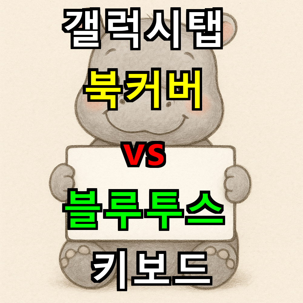 갤럭시탭 북커버 vs 블루투스 키보드 완벽비교