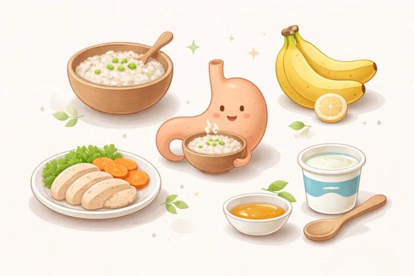 장염에 좋은 죽과 차