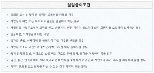 실업급여조건