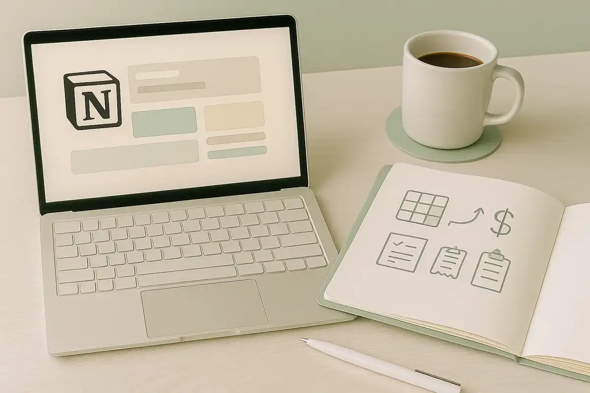 노션으로 재무 계획 관리하는 작업 공간
