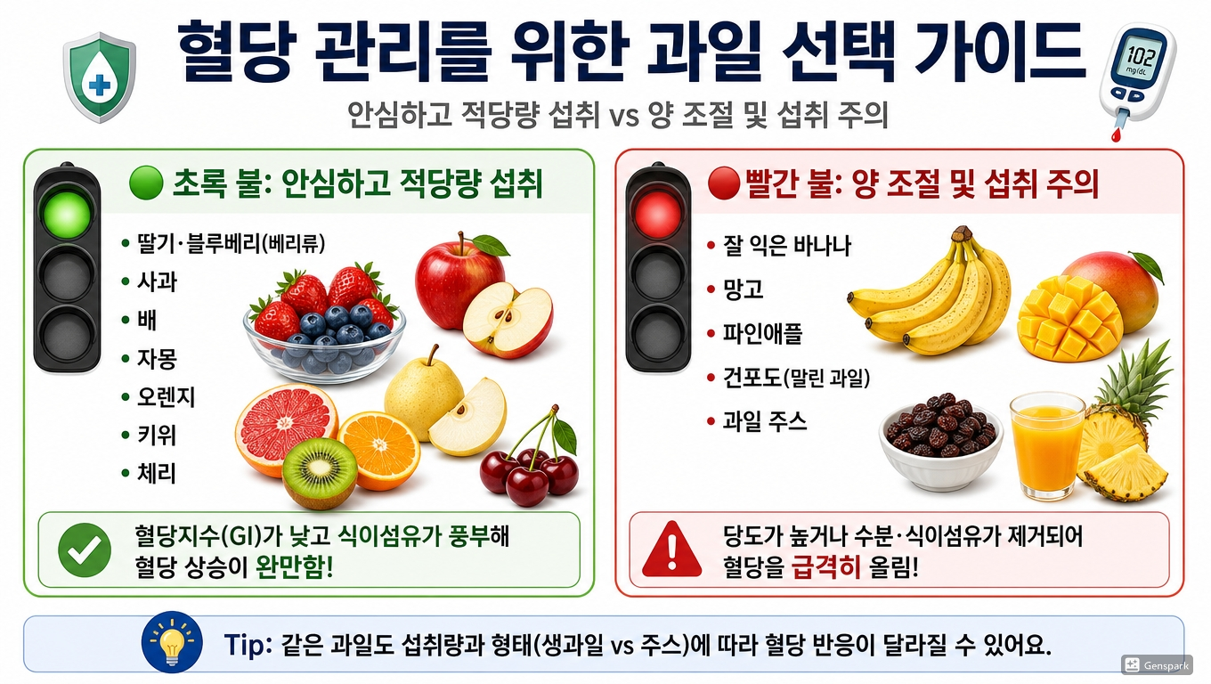 혈당 관리를 위한 과일 선택