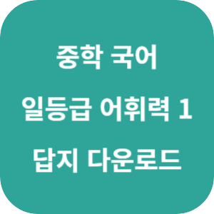 중학 국어 일등급 어휘력 1 2025 답지 섬네일