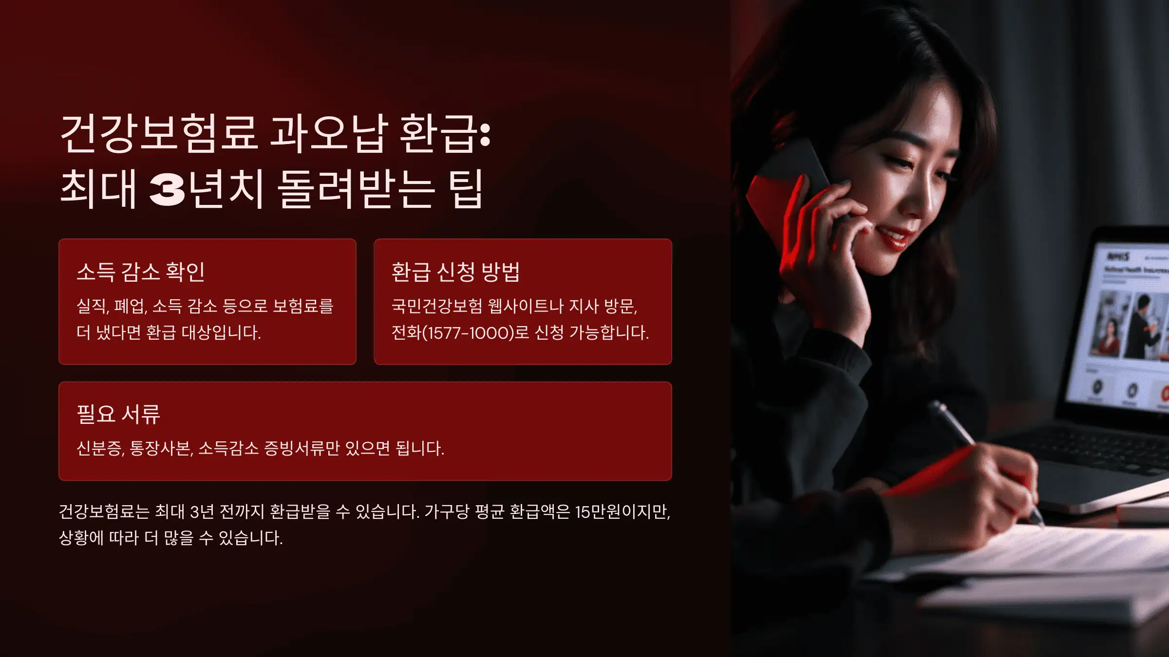 건강보험료 과오납 환급: 최대 3년치 돌려받는 팁