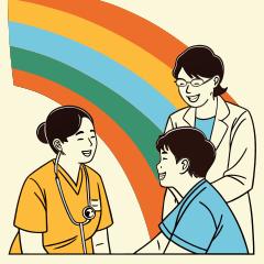 학교 밖 청소년 건강검진 상담받고 있는 청소년