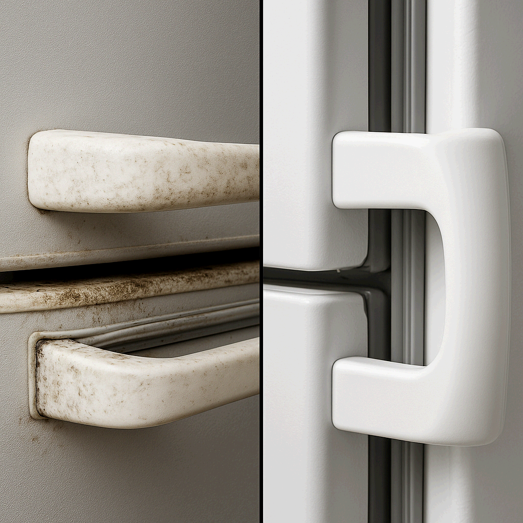 냉장고 외부 손잡이 및 도어 패킹 위생 관리 요령