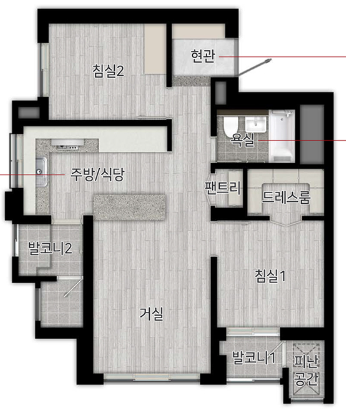 힐스테이트-이편한세상-문정-49평면도