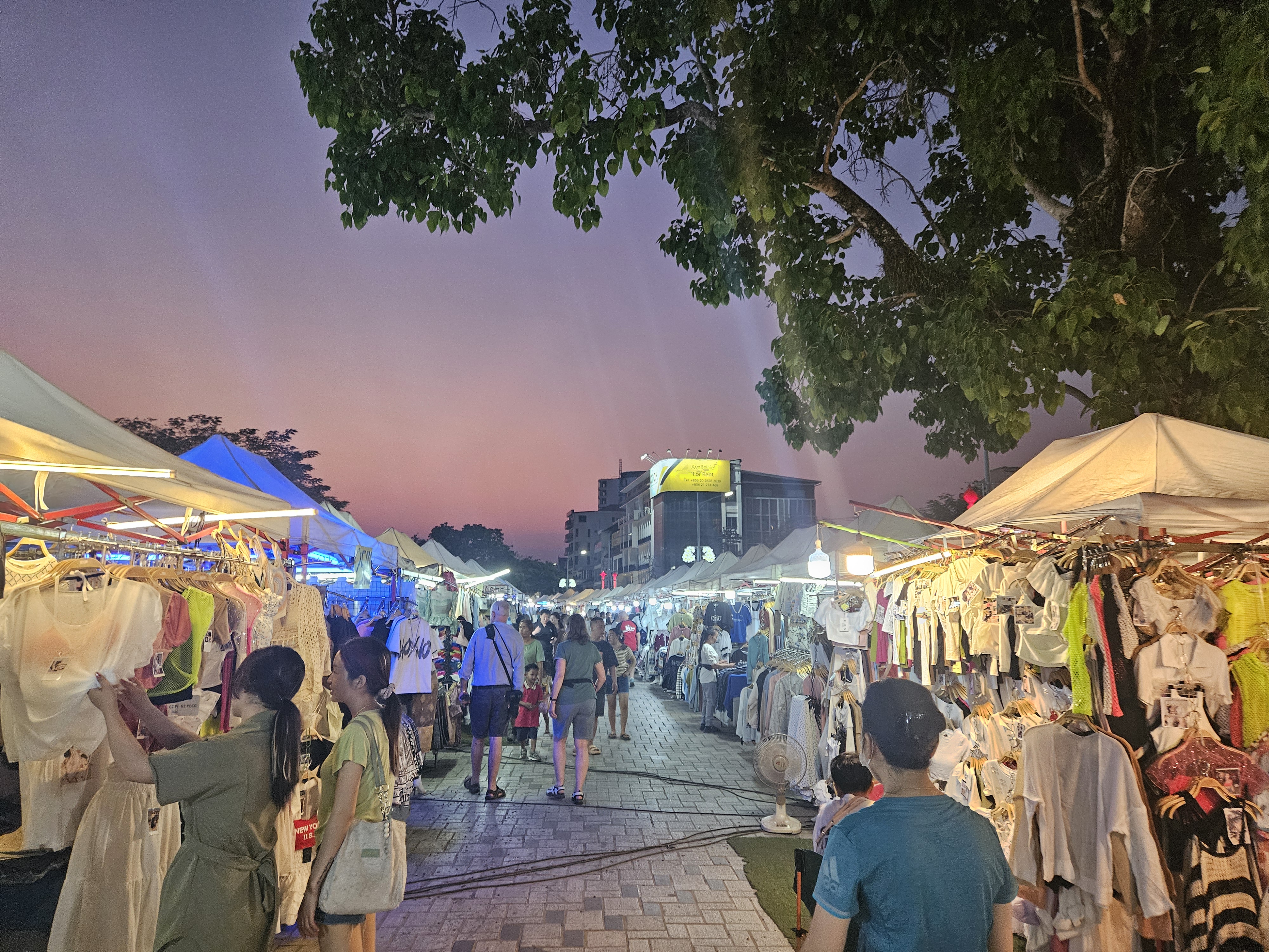 라오스 비엔티안 야시장