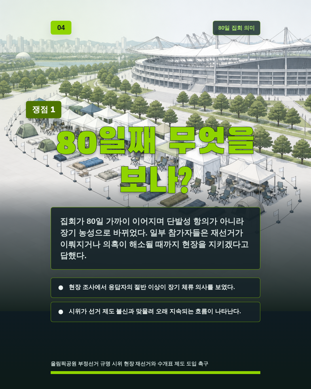 80일째 무엇을 보나?