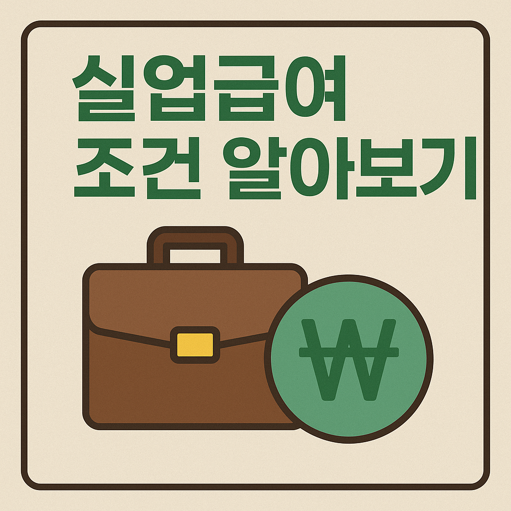 실업급여 조건 및 지급액 계산 (총정리)