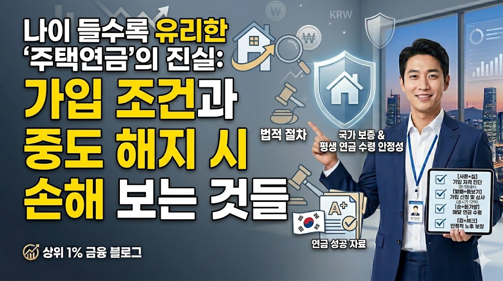 주택연금 중도해지 불이익 초기보증료 손실 및 인출한도 설정 전략