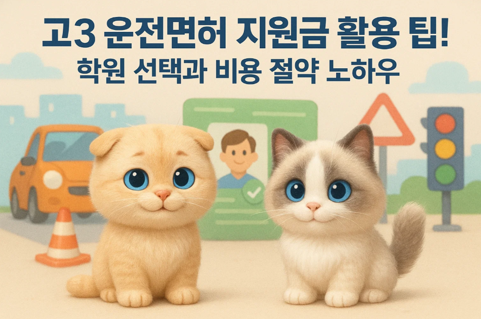 고3 운전면허 지원금 활용 팁! 학원 선택과 비용 절약 노하우