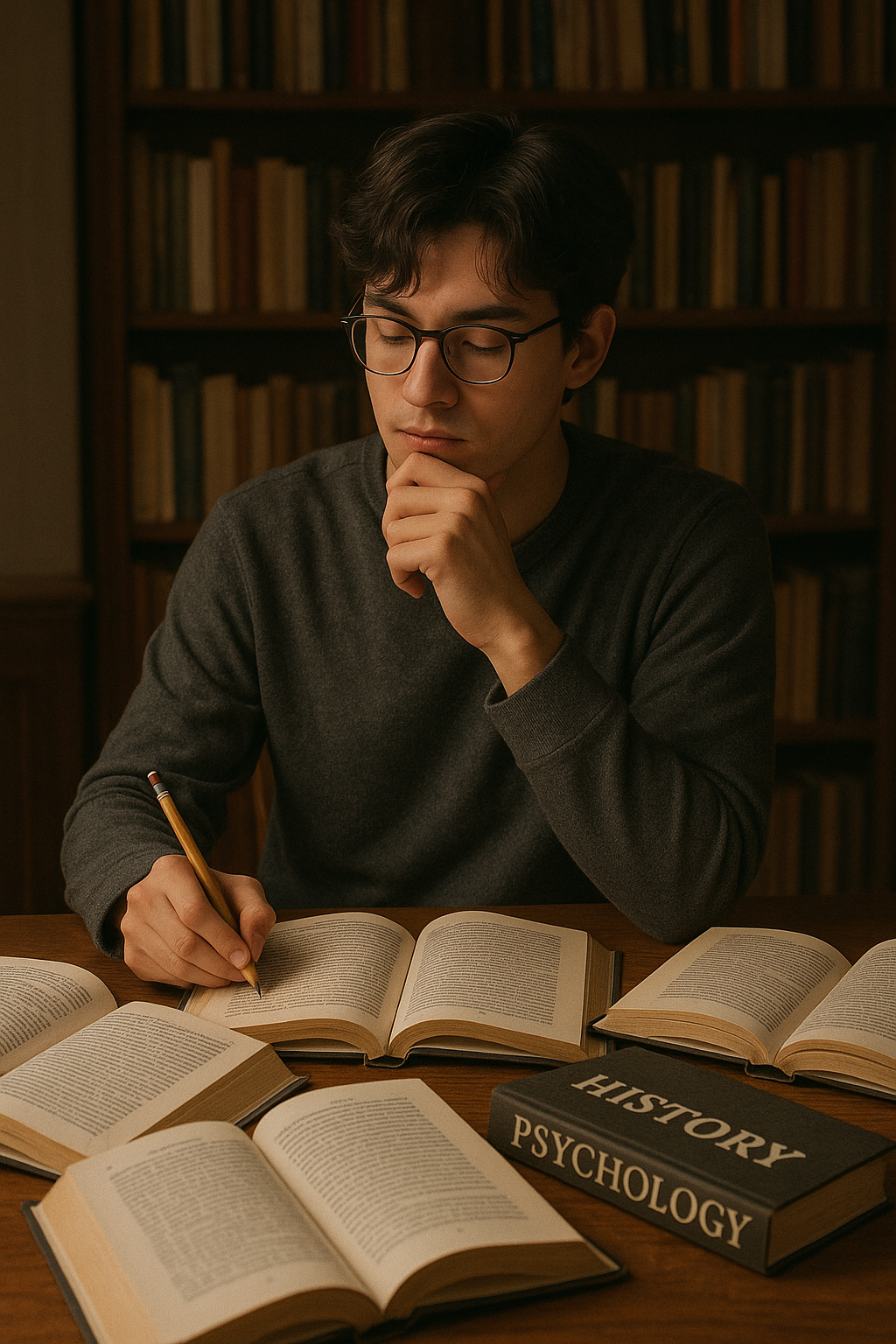 자율전공(인문) 주제 탐구하는 학생의 모습