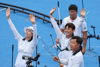 항저우아시안게임양궁혼성전1&amp;#44;2위