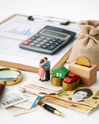 재정 정리를 상징하는 이미지