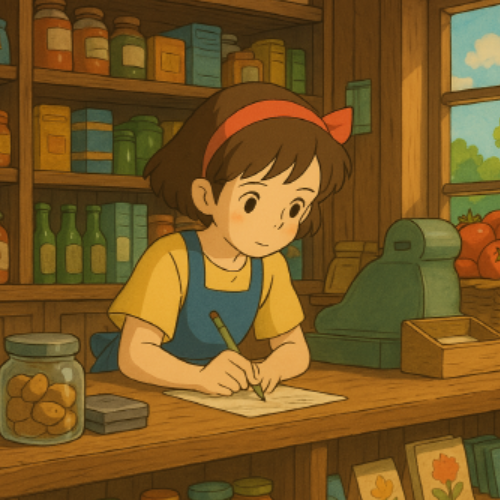 슈퍼마켓을 운영 중인 주인공