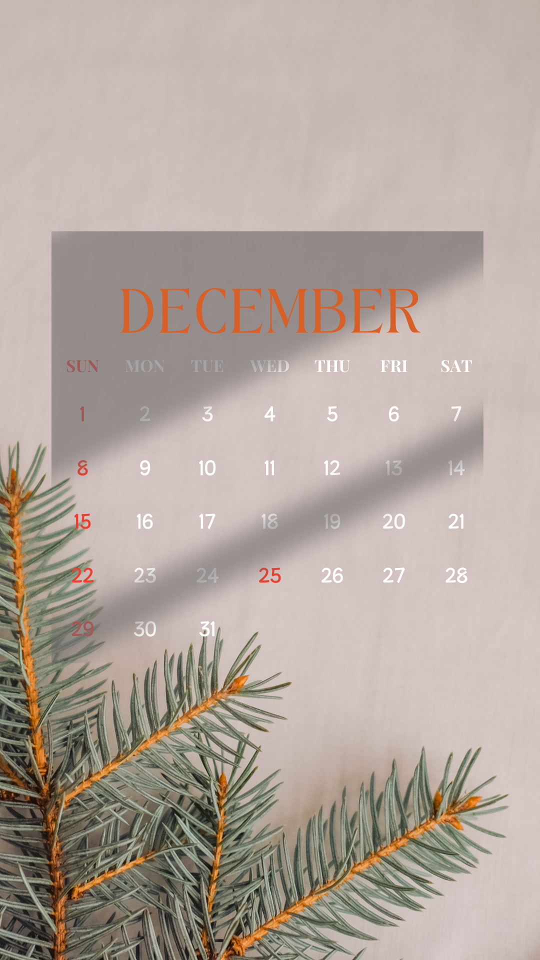 12월 달력 배경화면 이미지 모음