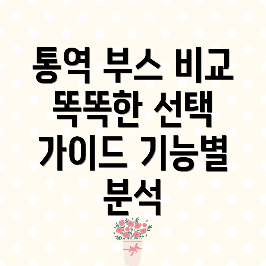 통역부스이제는똑똑하게선택하세요기능별비교분석및