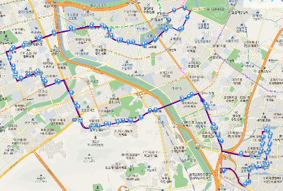 333번버스 노선도