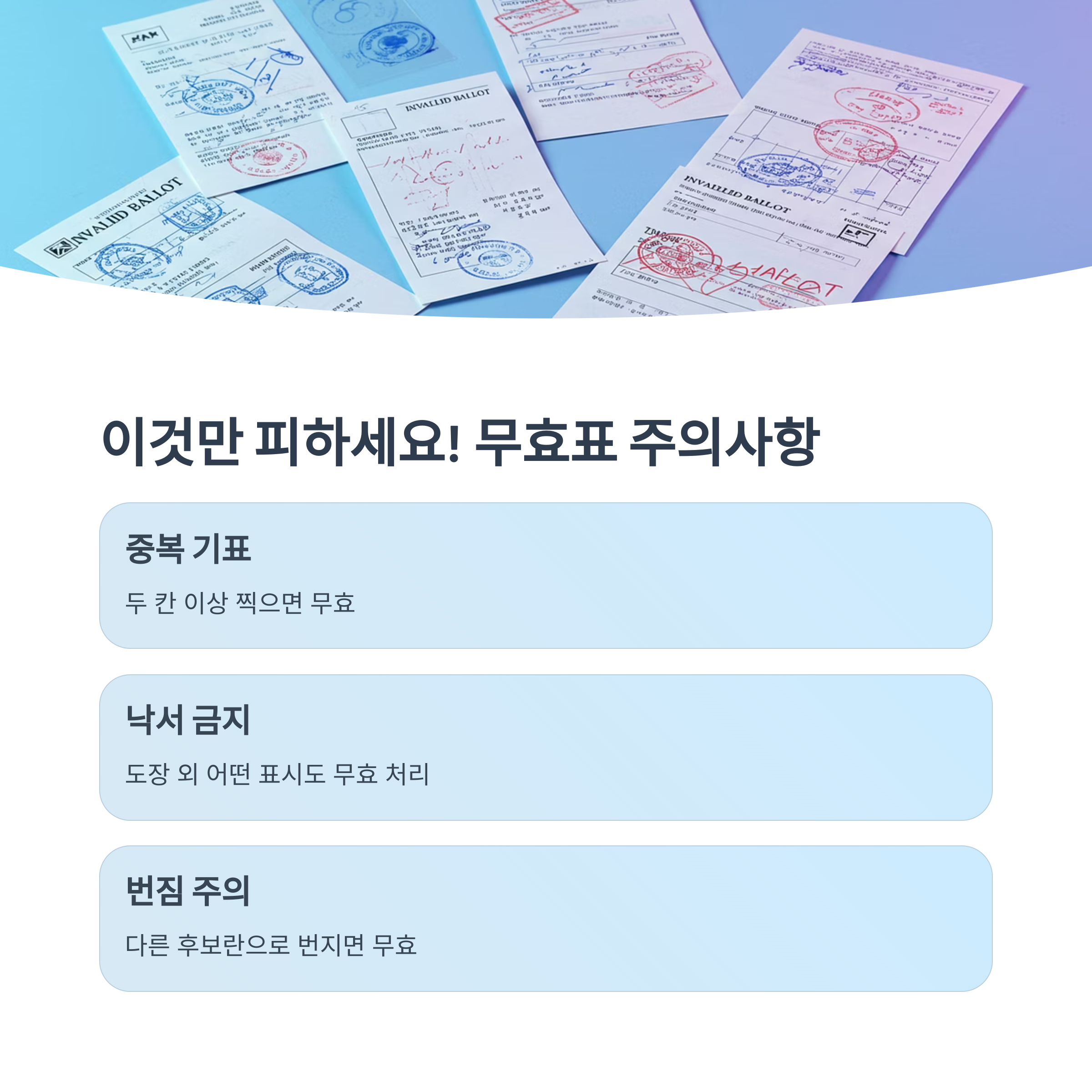 무효표의 흔한 실수들