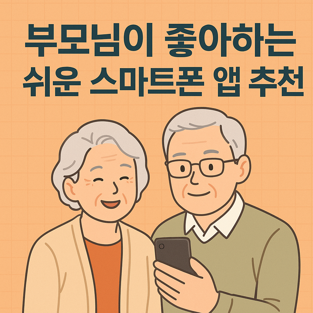 부모님이 좋아하는 쉬운 스마트폰 앱 추천