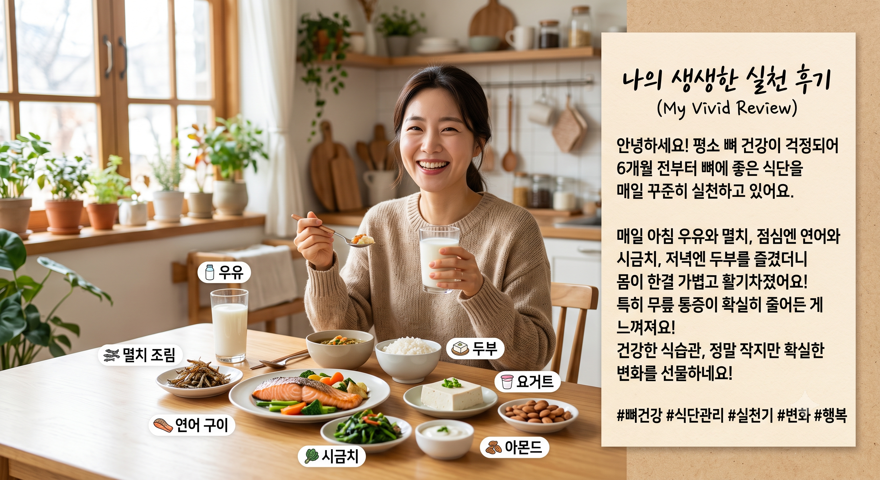 뻐에 좋은 음식