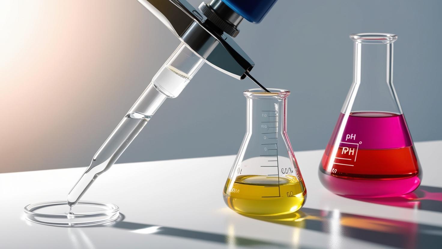 중화적정 실험 모습