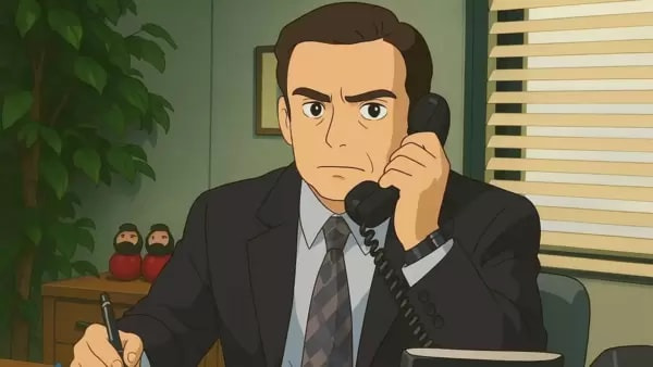 A popular character recreated in Studio Ghibli style