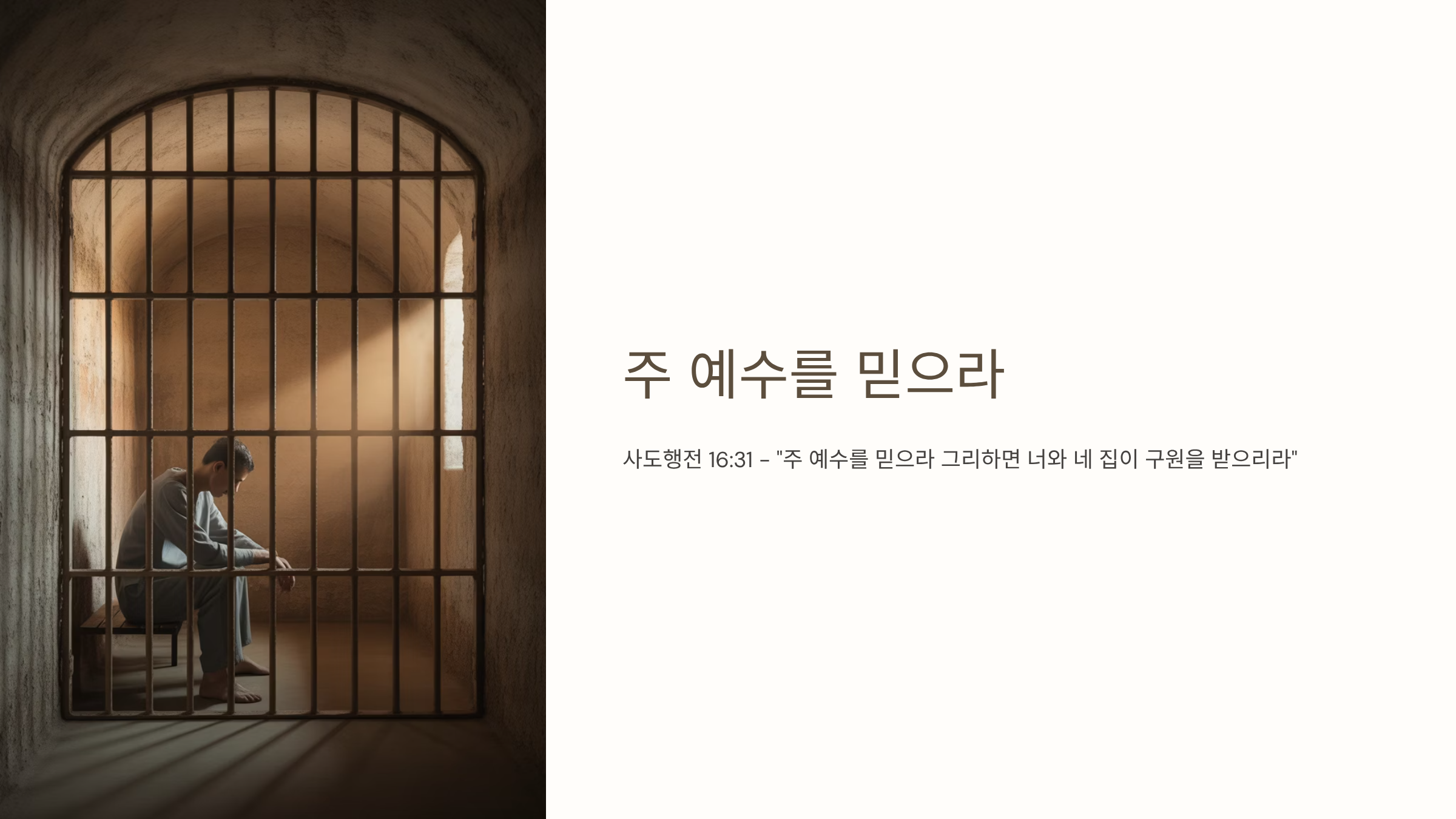 사도행전 16장 31절