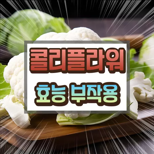 콜리플라워 효능 부작용