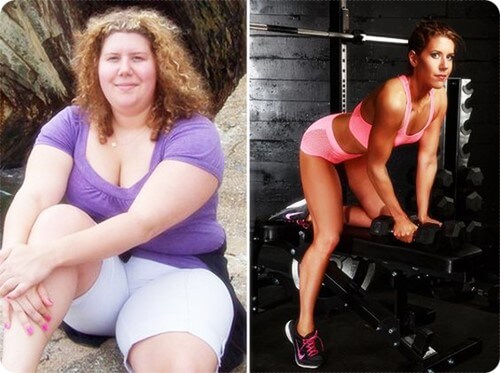 백인 여자 아주머니에서 헬스 트레이너로 변신