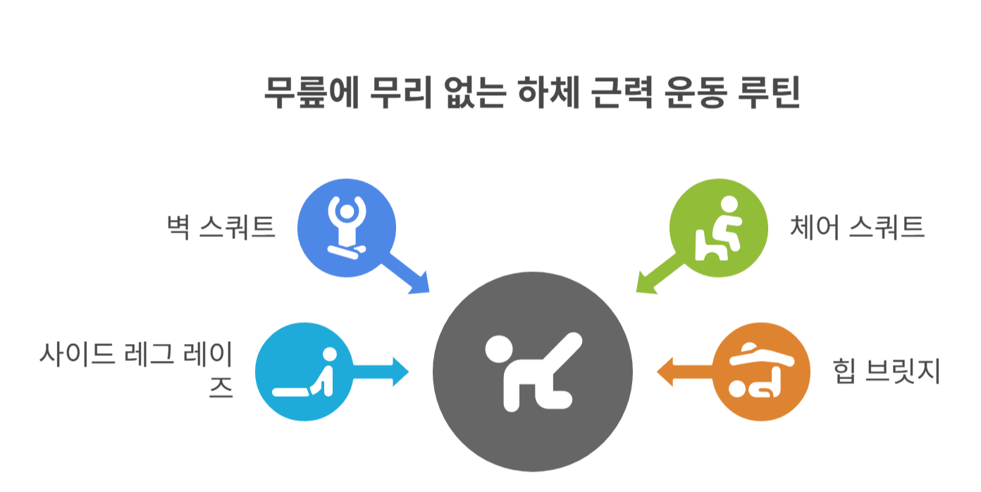 무릎에 무리 없는 하체 근력 운동 루틴