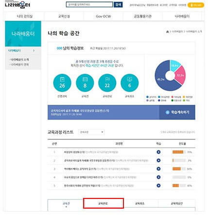 교육신청내역확인