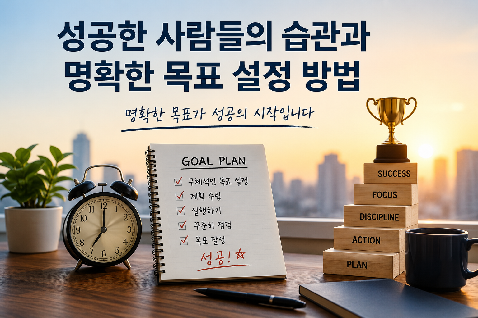성공한 사람들의 습관과 명확한 목표 설정 방법