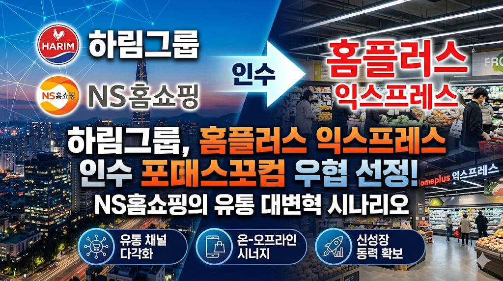 하림그룹 홈플러스 익스프레스 인수 우선협상대상자 선정: NS홈쇼핑의 유통 대변혁 시나리오