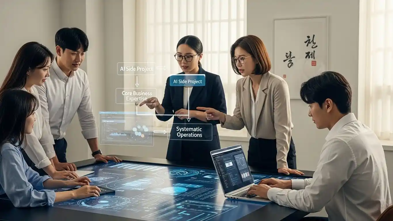 <img src="ai_side_project_expand_expertise_operate_business_system.webp" alt="AI 사이드 프로젝트로 전문성을 확장하며 체계적으로 비즈니스를 운영하는 모습, 이미지 입니다">