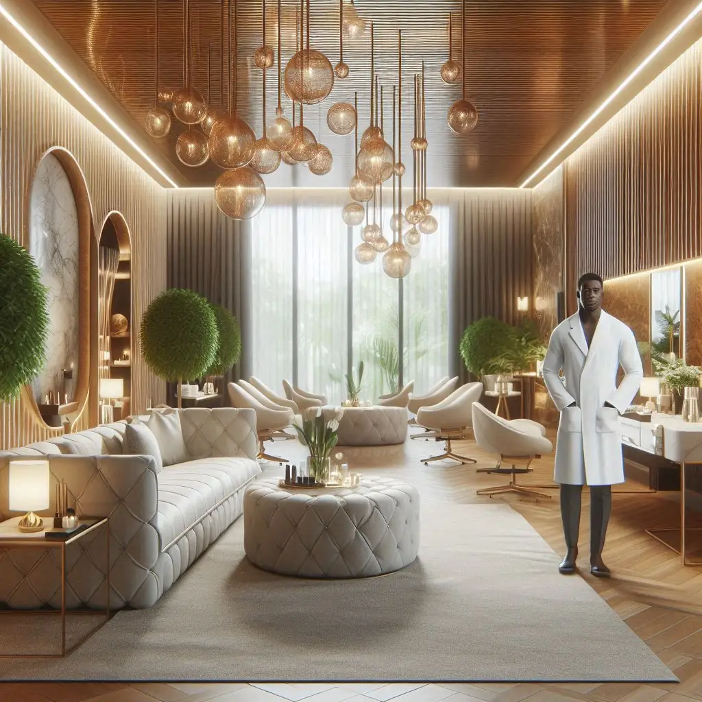 피부,체형관리 샵 배경