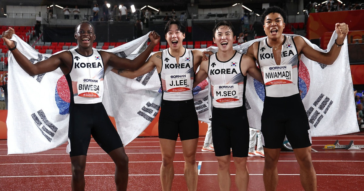 남자 400M 계주 동메달