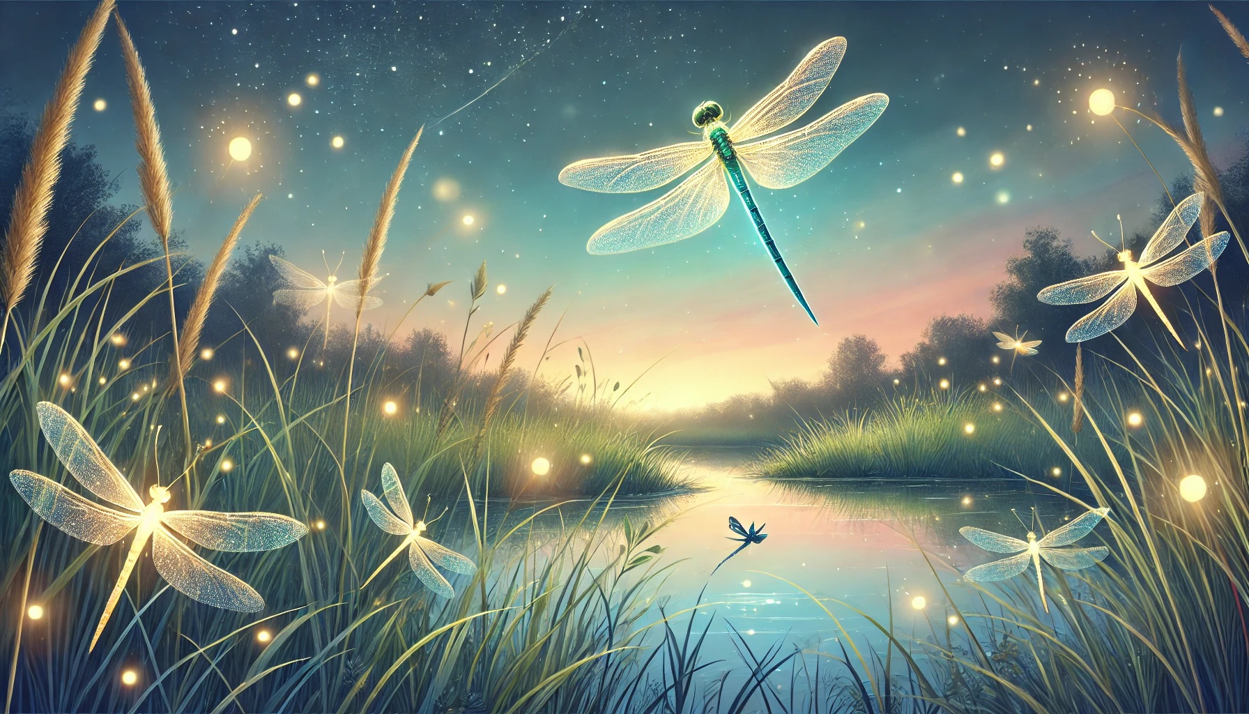 반딧불이와 잠자리