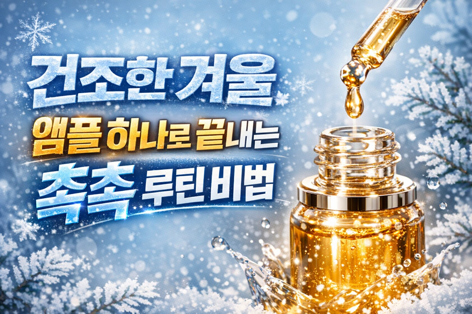 겨울철 피부 루틴