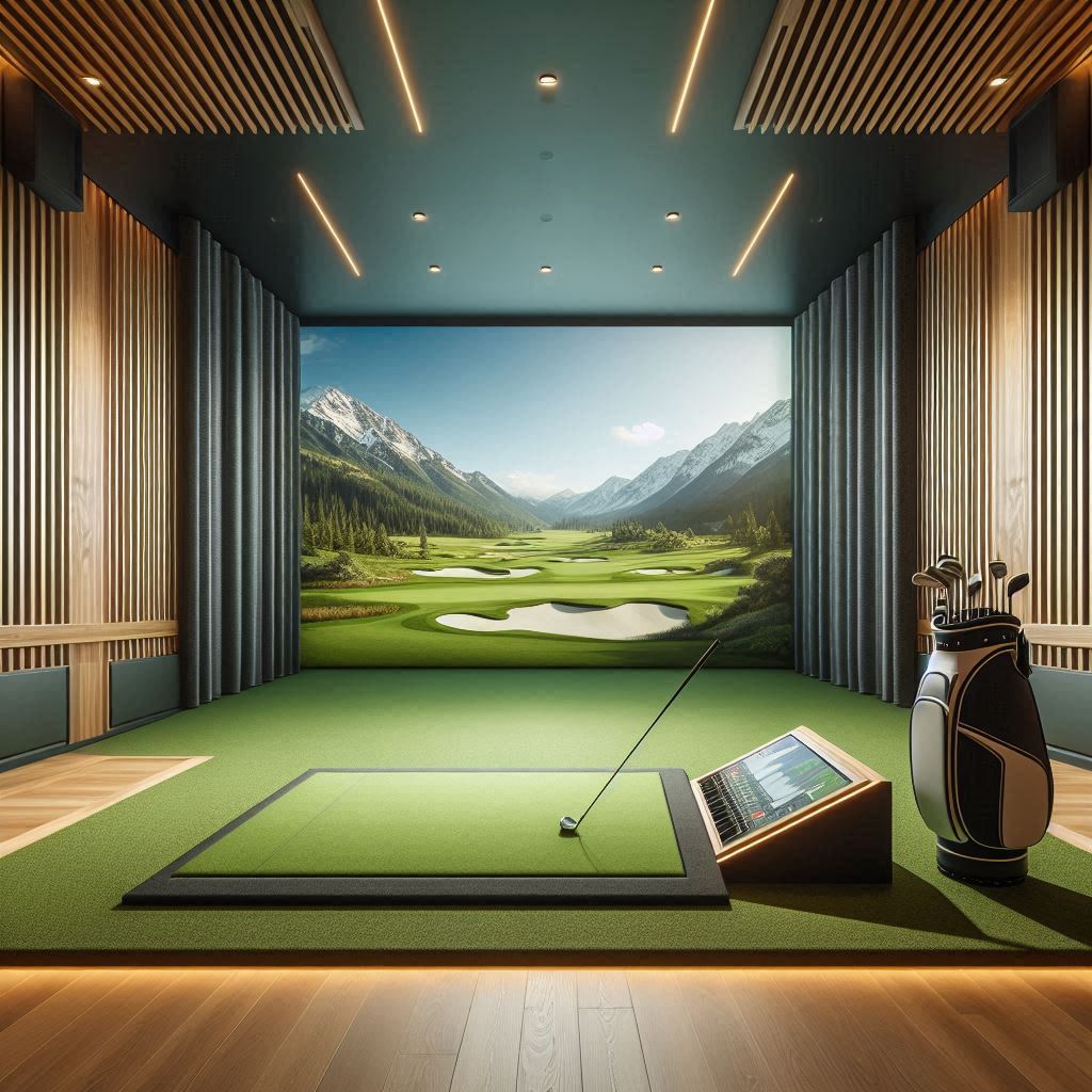 스크린골프장 배경