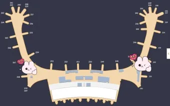인천공항 제2여객터미널 항공사 라운지 식당 이용 안내 지점 위치_3