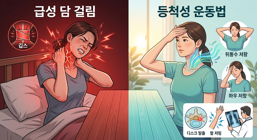 자고 일어났는데 목이 안 돌아갈 때: 급성 담 걸림의 진짜 이유와 안전한 대처법