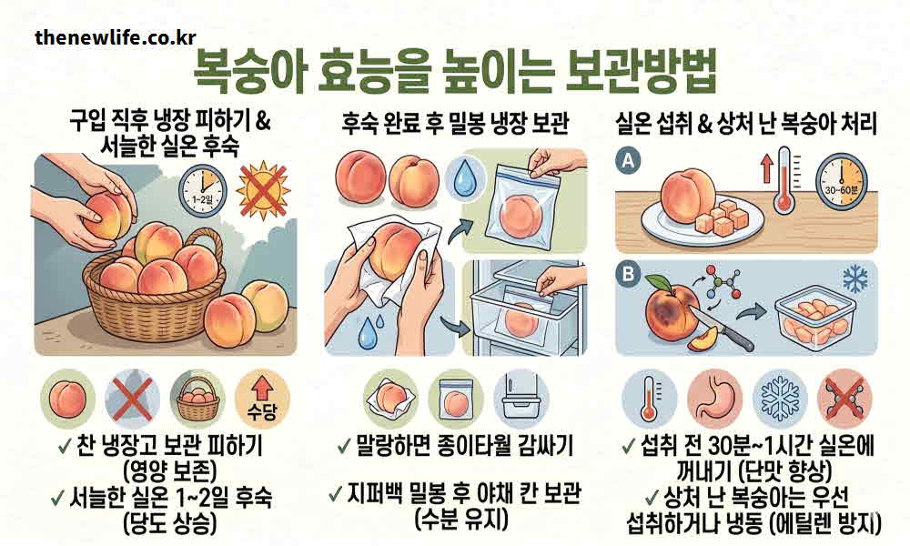 복숭아-효능-높이는-보관방법