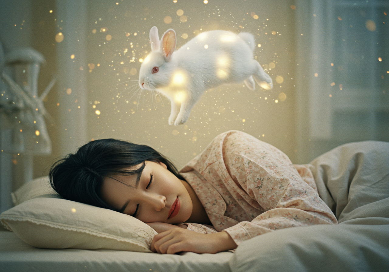 태몽일수 있는 토끼가 나오는 꿈 해몽 - 특별한 태몽으로 성격 풀이